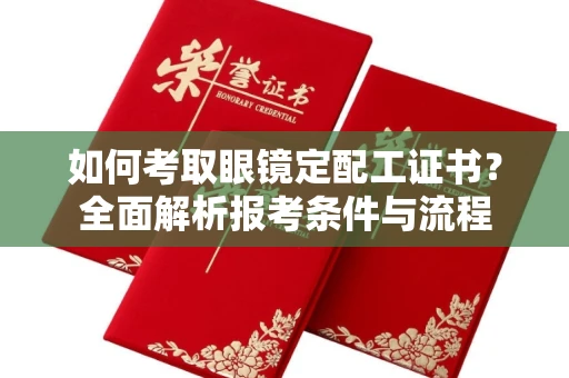 南昌如何考取眼镜定配工证书?全面解析报考条件与流程